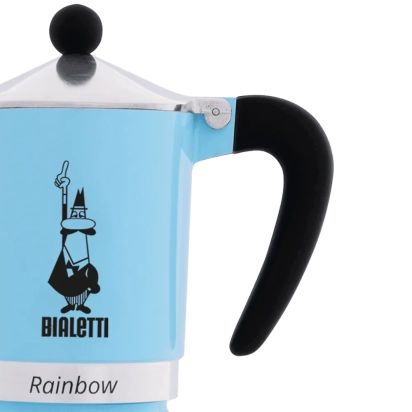 MOKA RAINBOW 3 CUPS BLUE BIALETTI