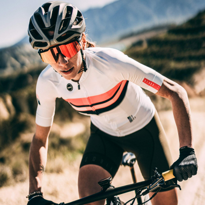 CYCLING JERSEY SHORT SLEEVES CX PRO UNISEX PINK STREAK GOBIK - Size XS