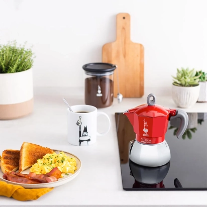 MOKA INDUCTION 2 ŠALICE RED BIALETTI