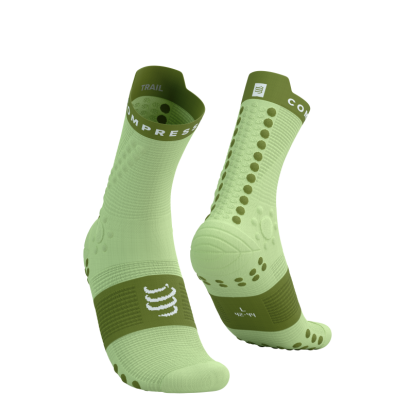 ČARAPE RACING PRO 4.0 TRAIL LIME/WOODBINE COMPRESSPORT
