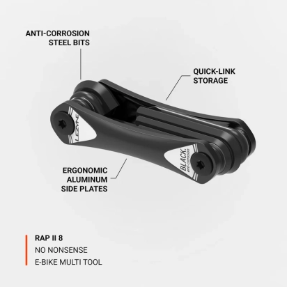 ALAT MULTI-TOOL RAP II - 8 BLACK LEZYNE