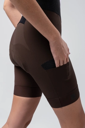 BIB SHORT GRIT 2.0 COCOA WOMAN GOBIK