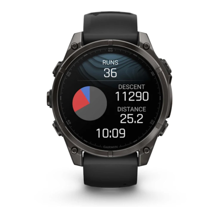 WATCH Fenix™ 8 – SAPPHIRE AMOLED 47mm CARBON GREY/TITANIUM GARMIN