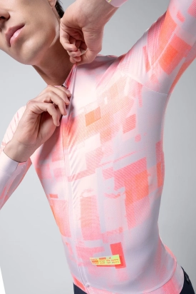 CYCLING JERSEY LONG SLEEVES VANQUISH UNISEX FLAMINGO GOBIK
