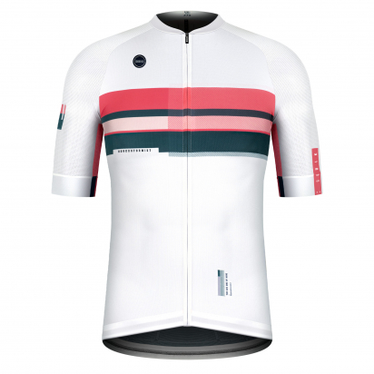 CYCLING JERSEY SHORT SLEEVES CX PRO UNISEX PINK STREAK GOBIK - Size XS