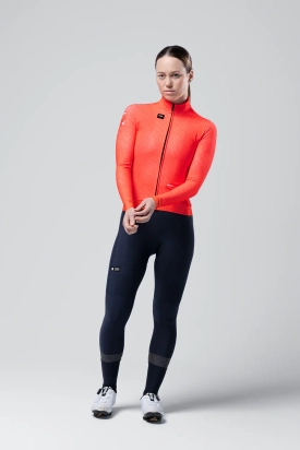 CYCLING JERSEY LONG SLEEVES HYDER WOMAN VERMILION GOBIK