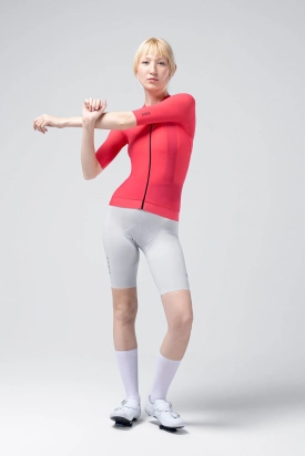 CYCLING JERSEY SHORT SLEEVES CX SOLID UNISEX CERISE GOBIK