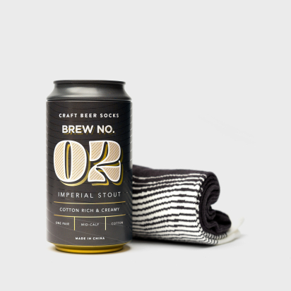 SOCKS IN A CAN BEER IMPERIAL STOUT 02 LUCKIES&SUCK