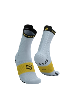ČARAPE RACING PRO 4.0 TRAIL GREY/YELLOW COMPRESSPORT