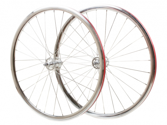 WHEELSET POLISHED SILVER 30mm NOVATEC