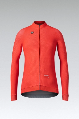 CYCLING JERSEY LONG SLEEVES HYDER WOMAN VERMILION GOBIK