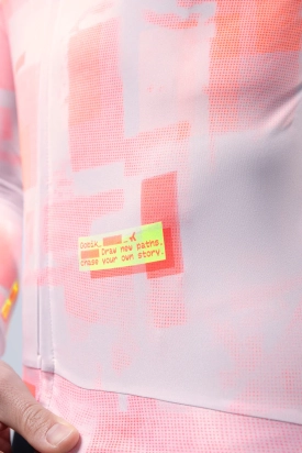 CYCLING JERSEY LONG SLEEVES VANQUISH UNISEX FLAMINGO GOBIK