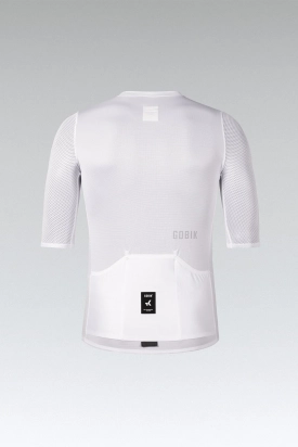 CYCLING JERSEY SHORT SLEEVES CARRERA 3.0 UNISEX WHITE GOBIK