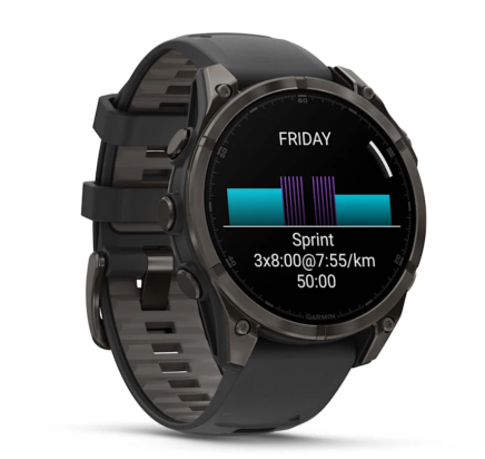 WATCH Fenix™ 8 – SAPPHIRE AMOLED 47mm CARBON GREY/TITANIUM GARMIN