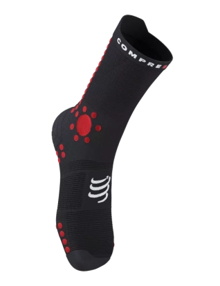 RACING SOCKS PRO 4.0 TRAIL BLACK/RED COMPRESSPORT