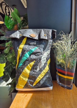 BACKPACK COVER BLACK GREEN YELLOW CRAZY CHICK