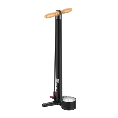 FLOOR PUMP STEEL DRIVE 3.5 FLAT BLACK LEZYNE