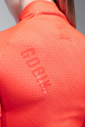CYCLING JERSEY LONG SLEEVES HYDER WOMAN VERMILION GOBIK