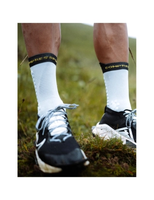ČARAPE RACING PRO 4.0 TRAIL GREY/YELLOW COMPRESSPORT