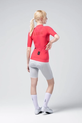 CYCLING JERSEY SHORT SLEEVES CX SOLID UNISEX CERISE GOBIK