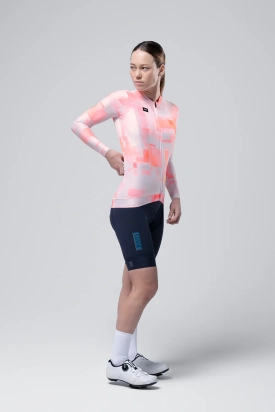 CYCLING JERSEY LONG SLEEVES VANQUISH UNISEX FLAMINGO GOBIK
