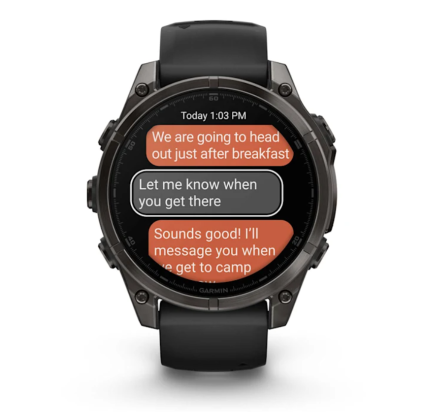 WATCH Fenix™ 8 – SAPPHIRE AMOLED 47mm CARBON GREY/TITANIUM GARMIN