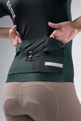 MAJICA BICIKLISTIČKA KRATKI RUKAVI INFINITY UNISEX BUNKER GREEN GOBIK