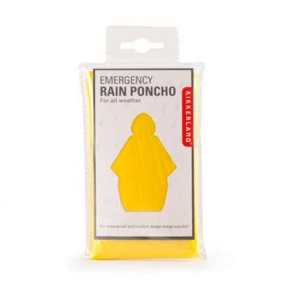 RAIN PONCHO S.O.S ASSORTED COLORS KIKKERLAND
