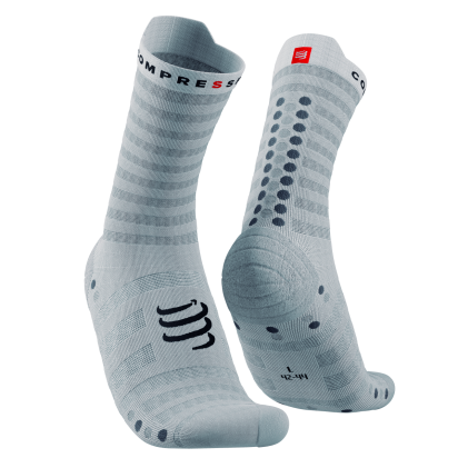 ČARAPE RACING PRO 4.0 ULTRALIGHT RUN HIGH WHITE/ALLOY COMPRESSPORT