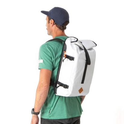 RUKSAK ROLLTOP 22L WHITE RESTRAP