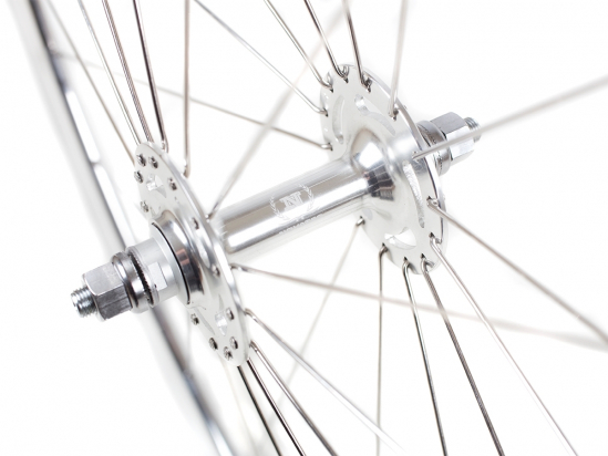 WHEELSET POLISHED SILVER 30mm NOVATEC