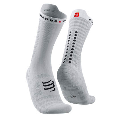 ČARAPE PRO 4.0 ULTRALIGHT BIKE WHITE/BLACK COMPRESSPORT