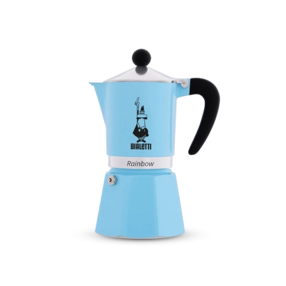MOKA RAINBOW 3 CUPS BLUE BIALETTI