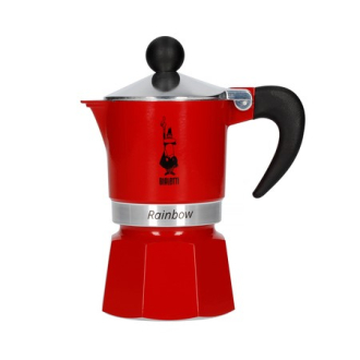 MOKA RAINBOW 3 CUPS RED BIALETTI