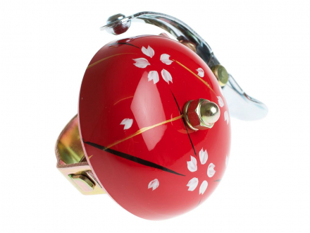 BELL HAND PAINTED RED SPRING CRANE BELLS