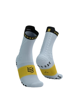 RACING SOCKS PRO 4.0 TRAIL GREY/YELLOW COMPRESSPORT
