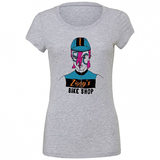 T-SHIRT WOMAN ZIGGY'S BIKE SHOP GREY ENDURANCE CONSPIRACY