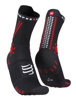 RACING SOCKS PRO 4.0 TRAIL BLACK/RED COMPRESSPORT