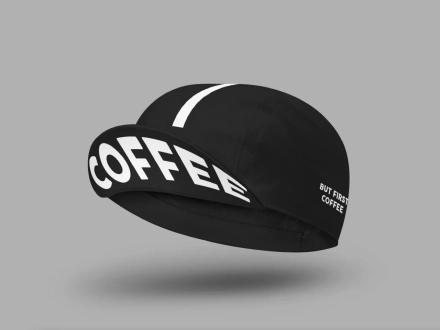 CYCLING CAP BUT FIRST COFFEE BLACK COIS CC