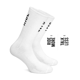 SOCKS TALK LESS RIDE MORE WHITE COIS CC